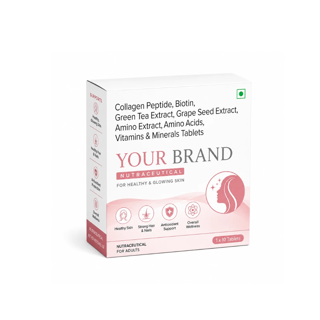 COLLAGEN PEPTIDE +BIOTIN+ GREEN TEA EXTRACT , GRAPE SEED EXTRACT+ AMINO ACIDS VITAMINS & MINERALS TABELETS