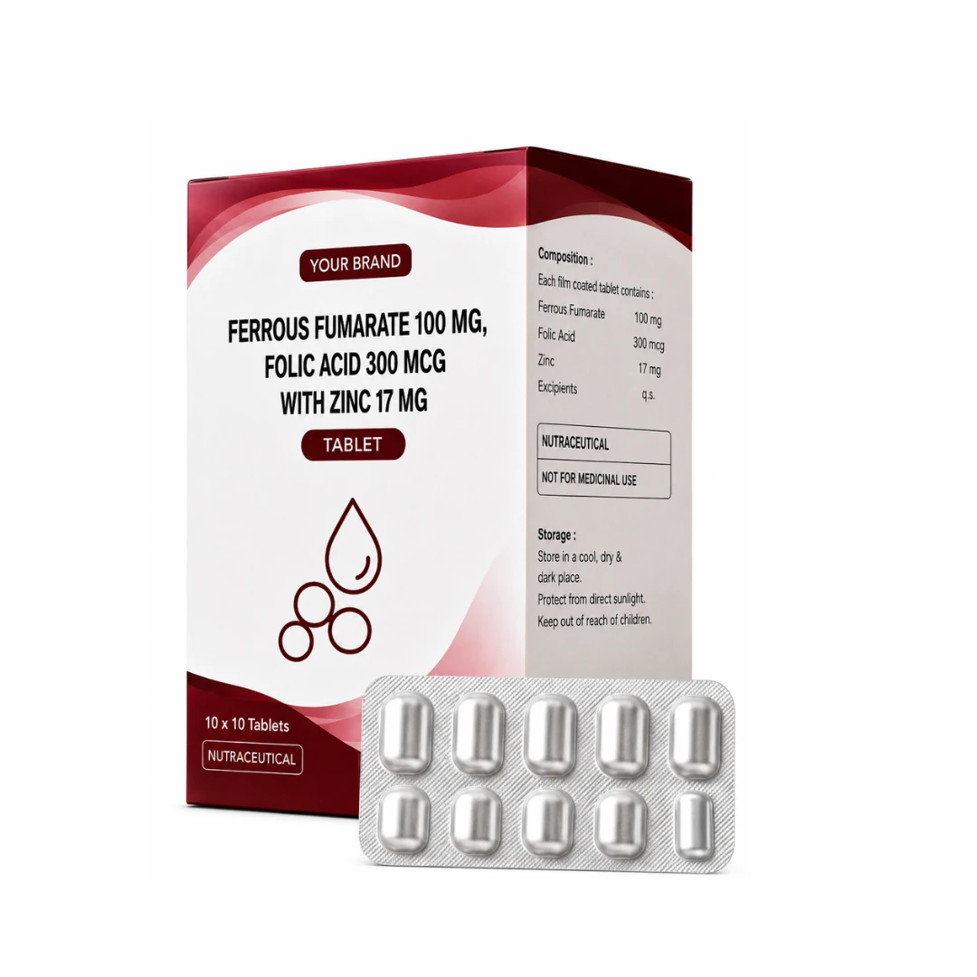FERROUS FUMRATE 100MG+ FOLIC ACID 300 MCG WITH ZINC 17 MG
