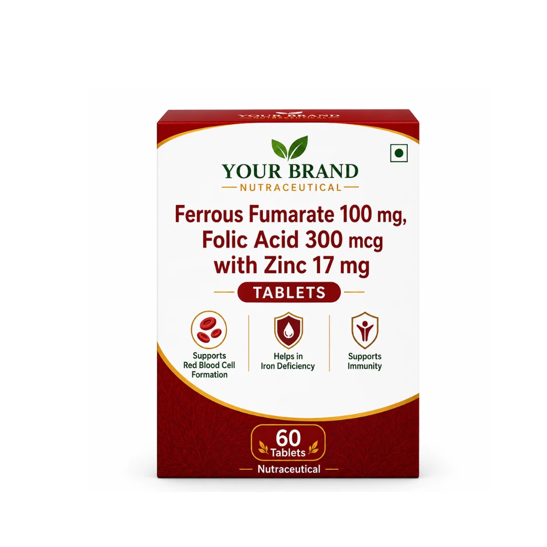 FERROUS FUMARATE 100MG+ FOLIC ACID 300 MCG WITH ZINC 17MG
