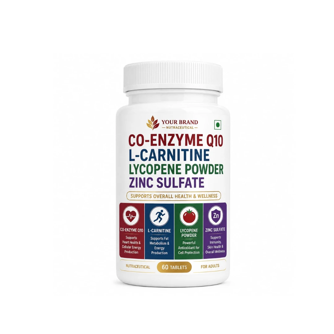 CO-ENZYME QI0,L-CARNITINE,LYCOPENE POWDER & ZINC SULPHATE TABLET