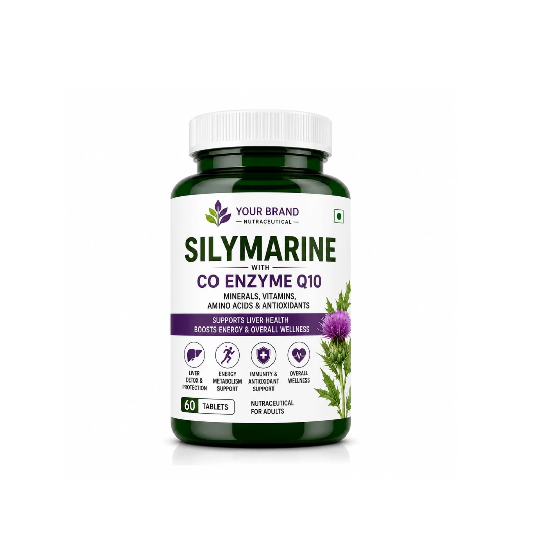 SILYMARINE WITH CO-ENZYEME Q10 , MINERALS, VITAMINS, AMINO ACIDS & ANTIOXIDANT TABELETS
