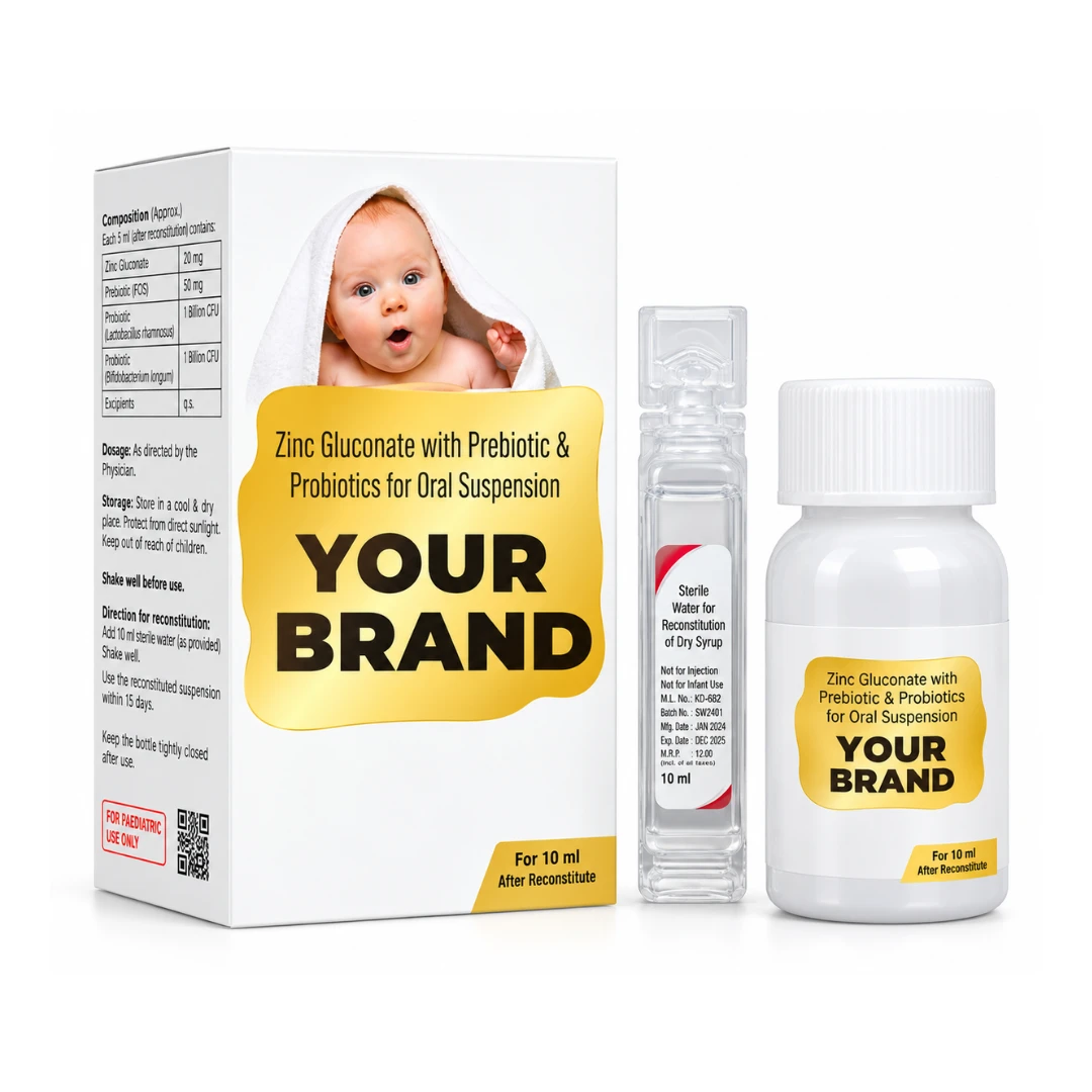 ZINC GLUCONATE WITH PREBIOTICS AND PROBIOTICS FOR ORAL SUSPENSION(30ml) 30ml