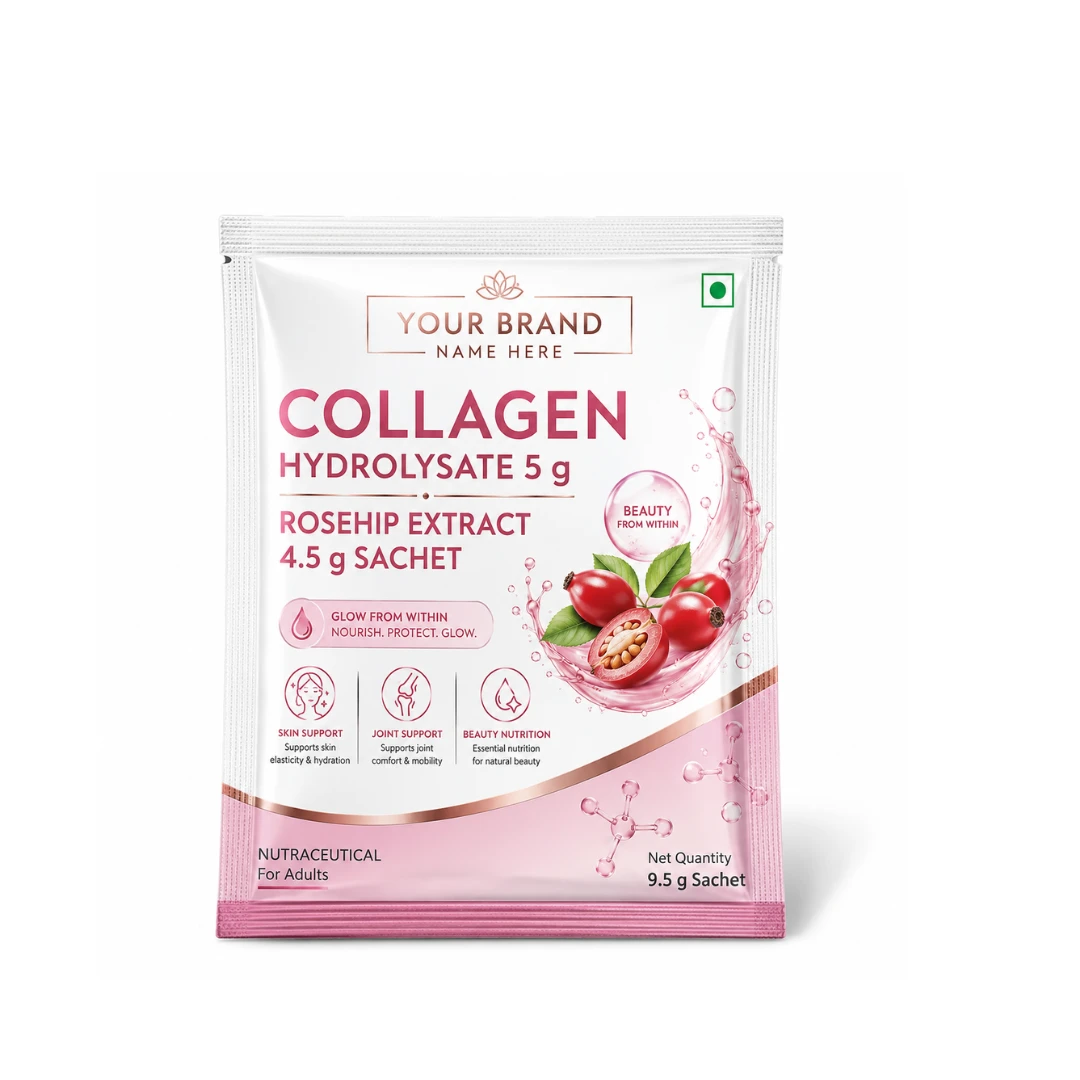 COLLAGEN HYDROLYSATE 5G +ROSEHIP EXTRACT 4.5 G SACHET