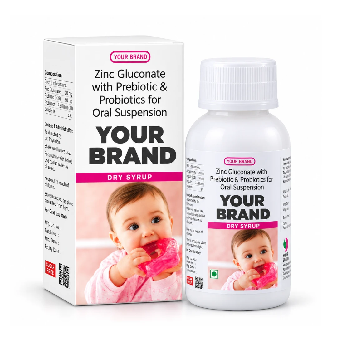 ZINC GLUCONATE WITH PREBIOTICS AND PROBIOTICS FOR ORAL SUSPENSION(60ml) 